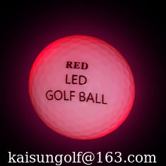 China Red led golf ball &amp;flashing ball supplier